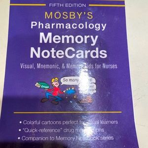 Mosby’s Pharmacology memory cards 5th edition